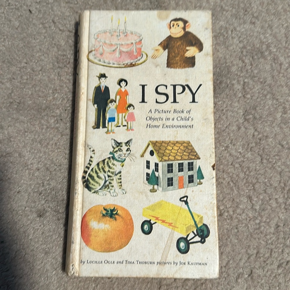 Vintage 1970 I Spy Lucille Ogle Picture Book Hardcover Rare Children’s Book